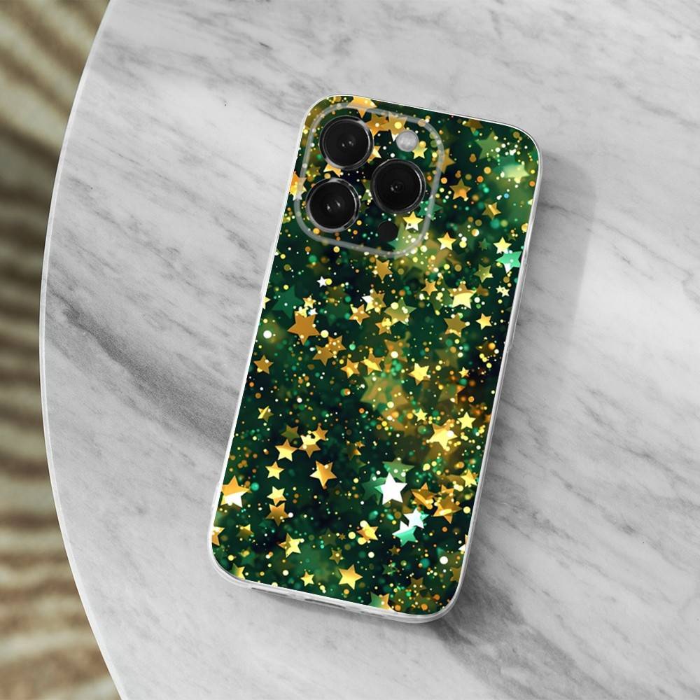 Christmas Art Decorations For iPhone 16,13,12,11,17,14,15,Pro,Max,Plus,X,XS,XR,SE,Mini Transparent Soft silicone Case