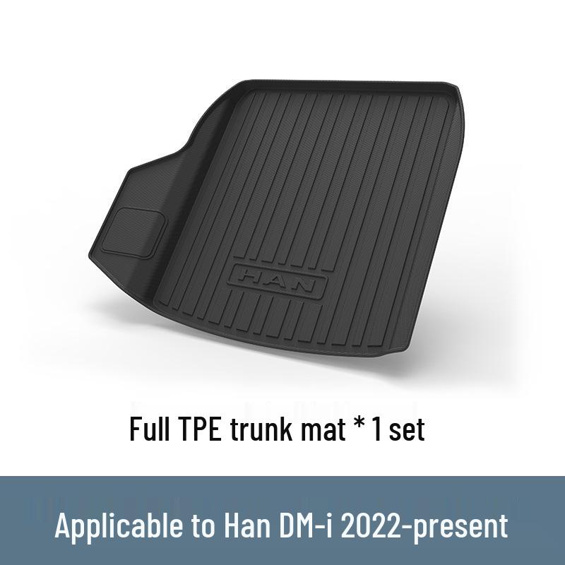 BYD Han L DM-i/EV TPE Floor & Trunk Mats - Eco-friendly, Waterproof, Carbon Fiber Design