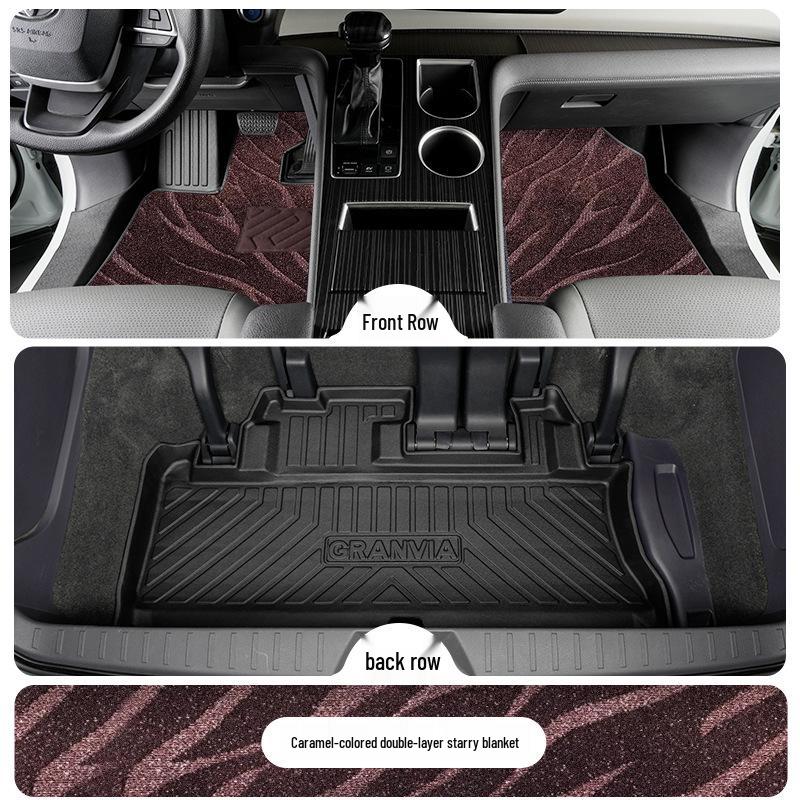 Toyota Sienna TPE Floor Mats for 7-Seater, First Row, 2021-2025