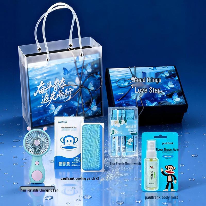 

Big Mouth Monkey Wash & Care Gift Set - Nurses Day Employee Benefits, Customizable Large Bag 20*18*8cm