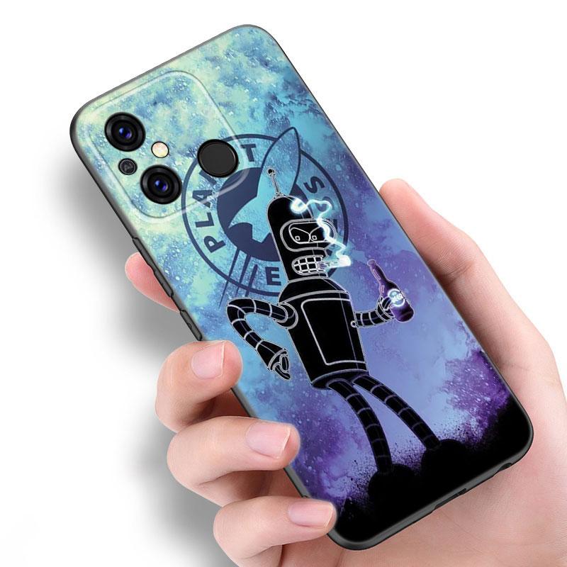 Cartoon F-Futuramas Black Case For Xiaomi Redmi 11 Prime 11A 12C 13C A1 A2 Plus A3 12 4G 10 13R 5G 9A 10A 9C 10C 9i 12R Note 9T