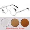 Metal Round Sunglasses Gothic Steampunk Shield Eyewear Shades Reading Prescription Sun Eyeglasses +0.5 +1.0 +2.0 To +6.0
