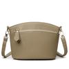 Genuine Leather Crossbody Bag, Top Grain Leather Bucket Shoulder Purse