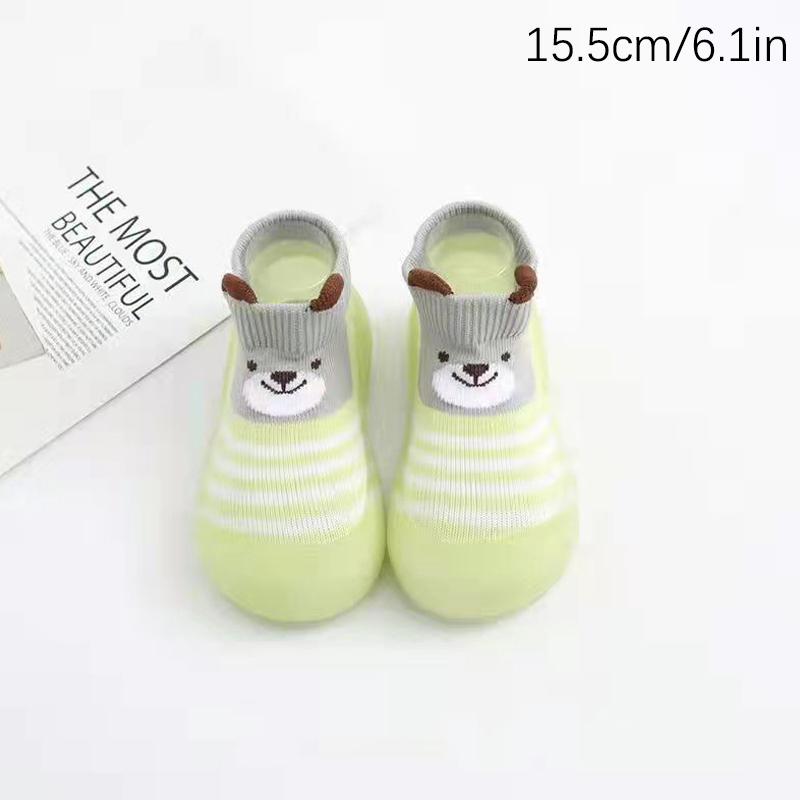 Weiche Baby-Kleinkindschuhe Baby-Kleinkindschuhe Bodensocken Schuhe Cartoon Kinder Rutschfeste Gummisohle Kleinkindschuhe Weich Gestrickt