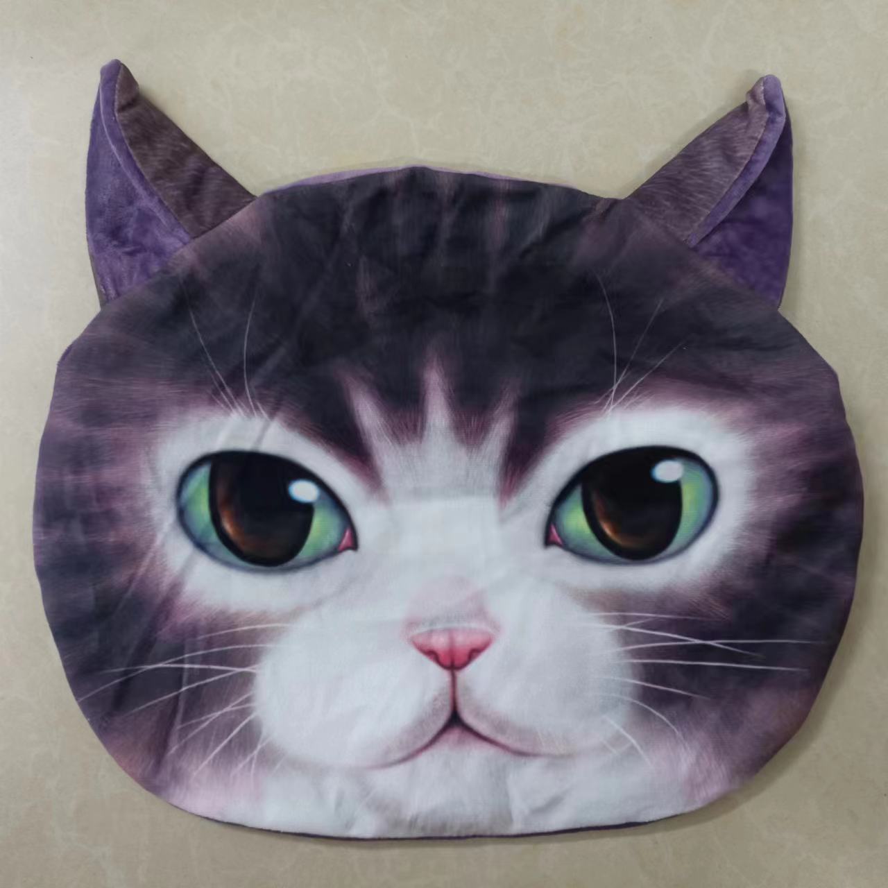 

35x36 см 3D Милая подушка для сна в виде кошки, собаки, офиса, чехол для подушки, мультяшная плюшевая мягкая игрушка, детская кукла, моющаяся, для дома, дивана, автомобиля, чехол для подушки