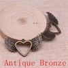 Big Heart Shaped Charms Pendant For Bracelet Necklace Jewelry Making Craft Findings