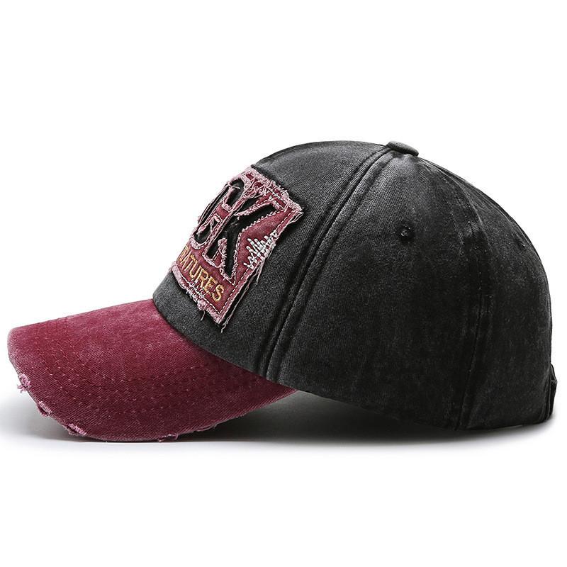 Cotton Vintage Baseball Cap With Adjustable Strap For Casual Wear