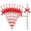 Disposable Paper Straw Bow for Children's Birthday Cupcake Decoration