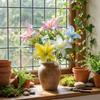 Plastic Artificial Flower Branch Real Touch Wedding Bouquets Silk Fake Bouquets  Home Decor