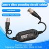 Coaxial Video Ground Loop Isolator Balun BNC Male To Female for CCTV Camera