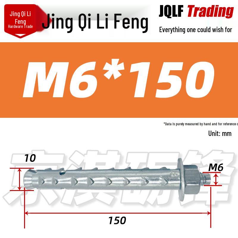 Hexagonal Expansion Bolt for Foam Hollow Brick - Single Tube External Wall Anchor