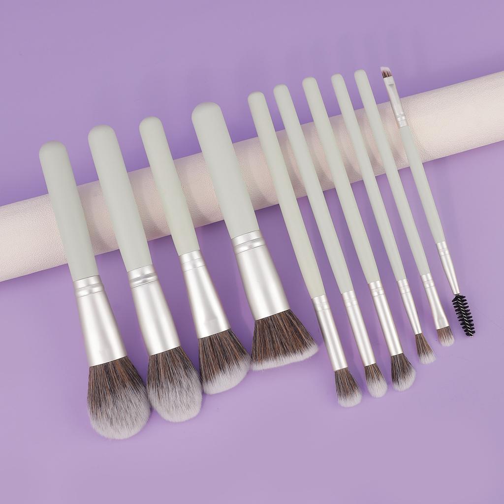 New Product 10 Makeup Brush Set, Loose Powder Brush, Flame Brush, Grooming Brush, Flat Head Foundation Brush, Eye Brush, Makeup Tool Now