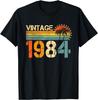 Vintage 1984 41st Birthday Gifts for Men Women 41 Year Old T-Shirt Men Clothing Tops Custom Printed Graphic T Shirts Camisas