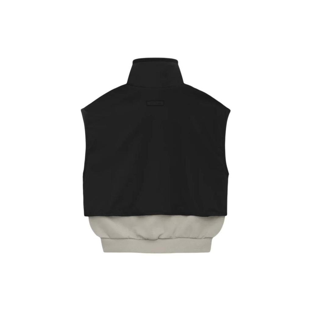 Fear of God Essentials Nylon-Fleece-Weste mit Stehkragen Seal/Jet Black Herren Oberbekleidung Mehrfarbig 202SP244295F