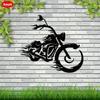 Motorcycle Metal Wall Decor for Man Cave Garage Art