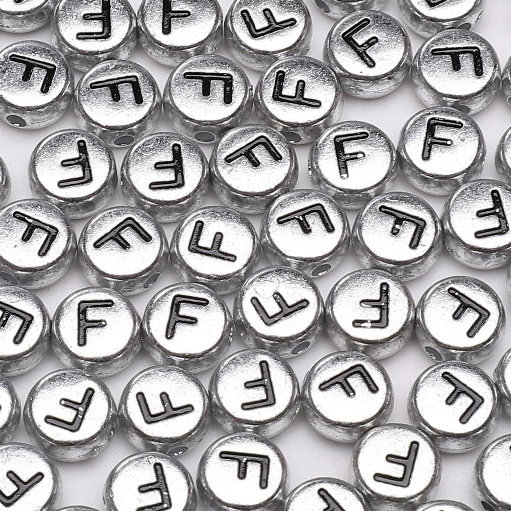 50Pcs Acrylic English Letter Beads For DIY Necklace Bracelet Earrings Jewelry Making Craft Accessories
