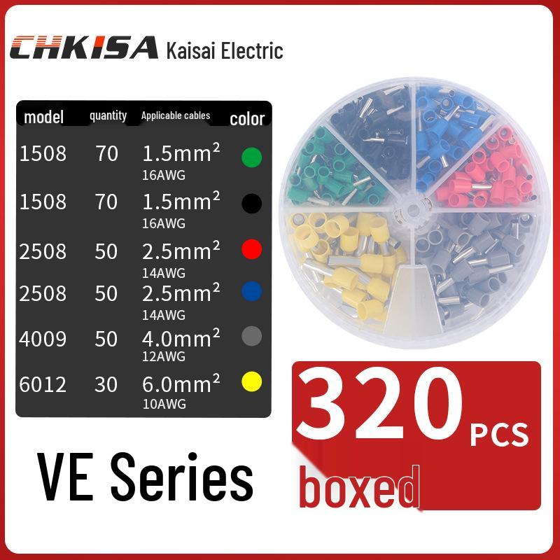 Round Tube VE Terminal Storage Box for Quick Wiring and Cold Pressed Ferrules