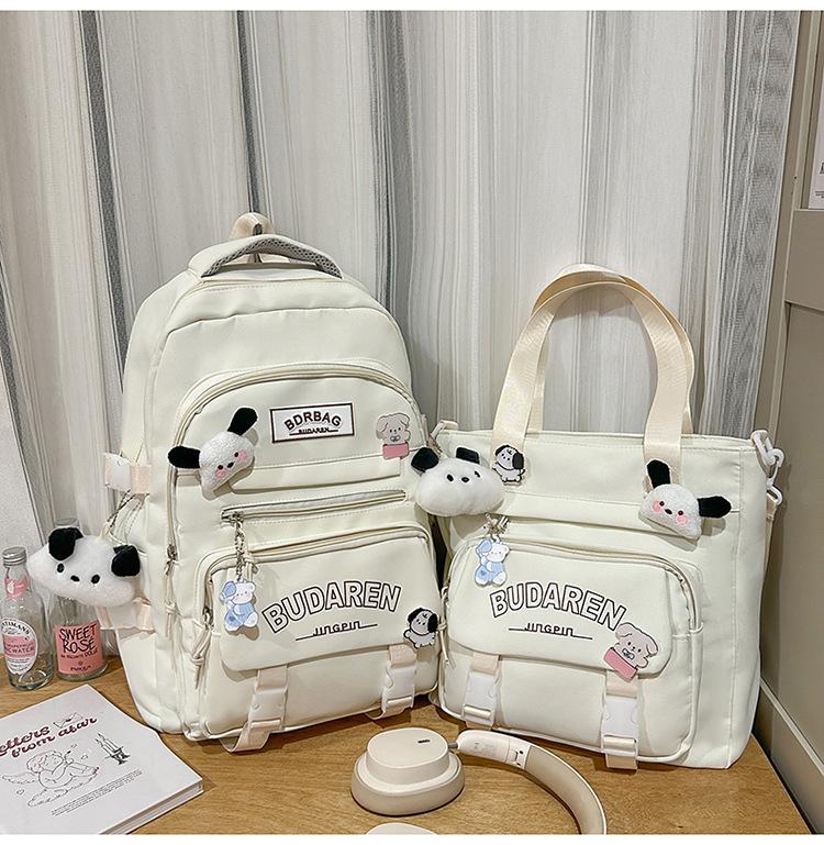 Schoolbag Korean version ins new high-value, fresh and sweet make-up bag, light travel and large-capacity backpack for junior high school students