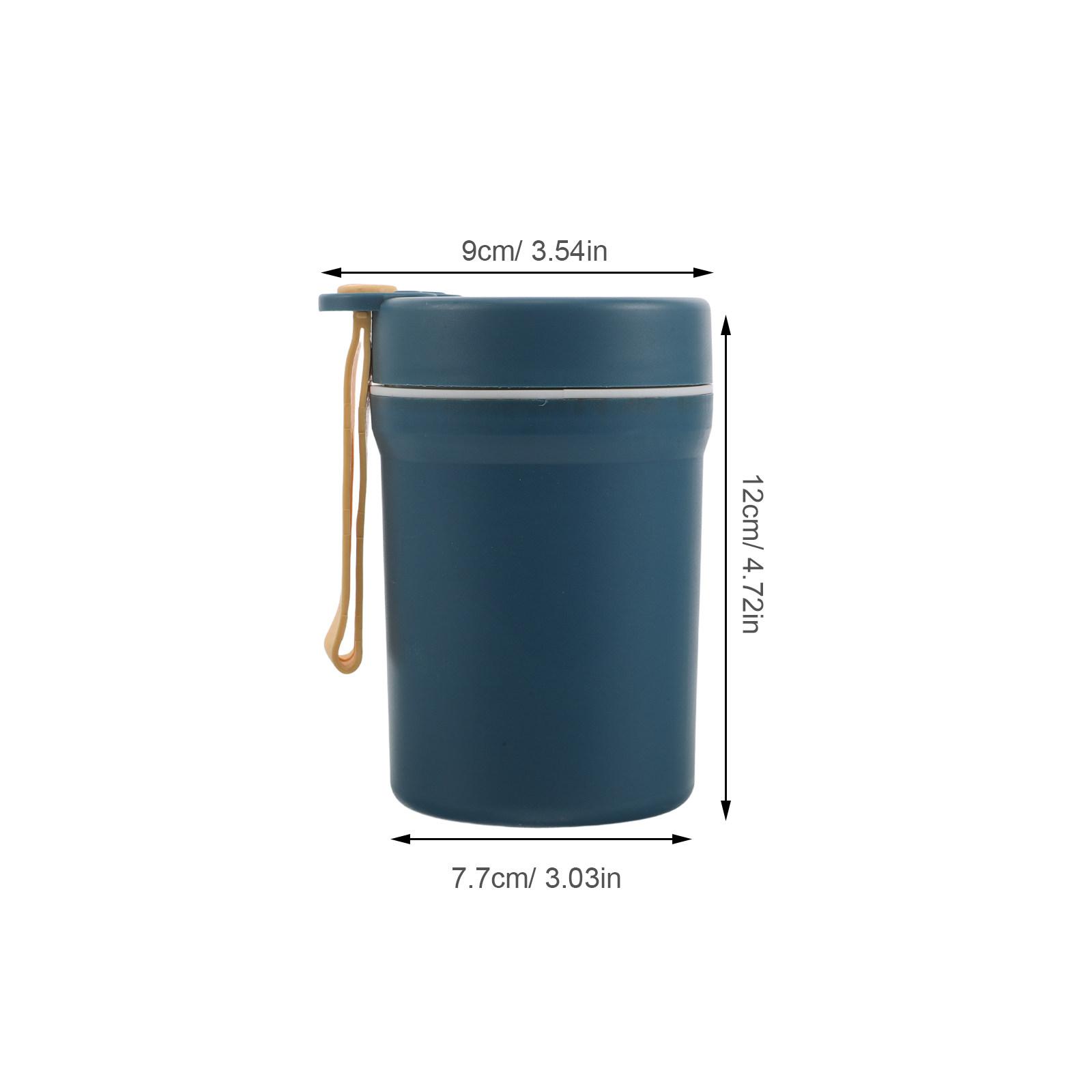 

Insulated Soup Mug Leakproof Lid Spoon 350Ml Microwave Safe Breakfast Cup Portable Oatmeal Cup Travel Lunch Box Office