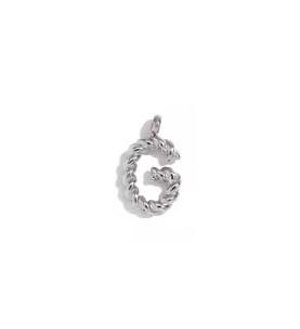 MamacitaSlay 316L Stainless Steel Mini Twisted 26 Initial Letters Charms DIY Necklace Bracelet Earrings Silver Color Accessories