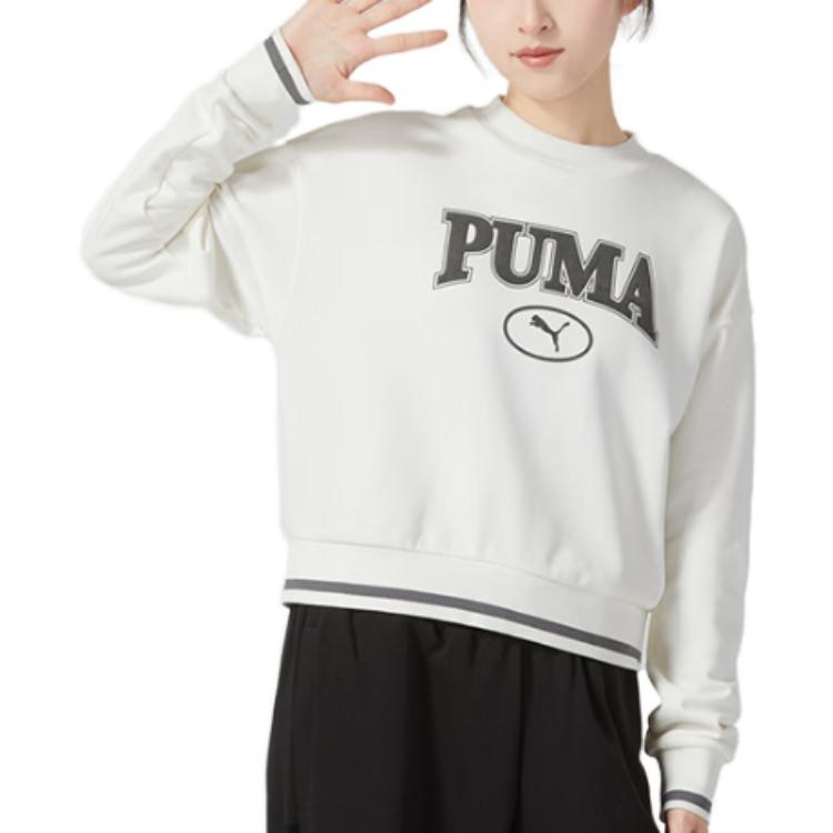 Puma Sweatshirts Women's White Crew Neck Moderate Other 623597-65
