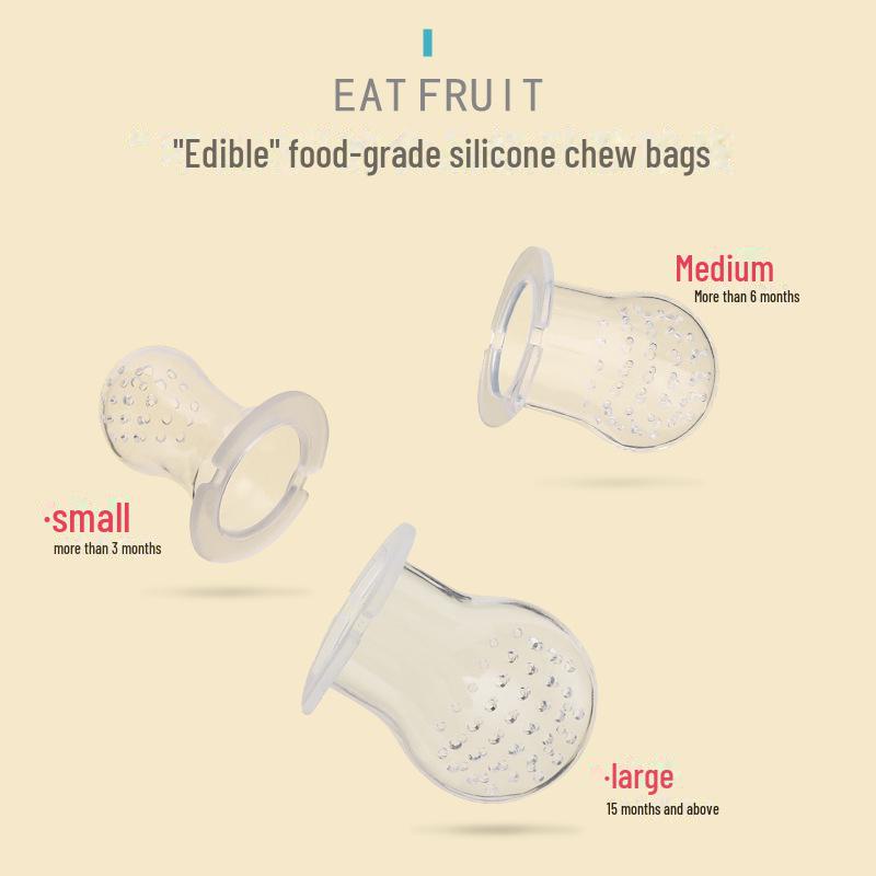 Multi-Color Fruit Pacifier & Teether - Baby Nutrition Aid