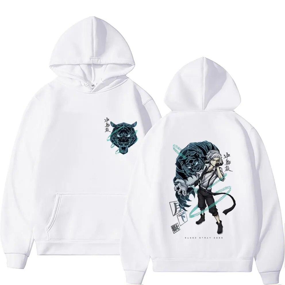 Anime Bungo Stray Dogs Nakajima Atsushi Graphic Print Hoodie Unisex Vintage Unisexga Sweatshirt Unisex Casual Oversized Hooded Pullover