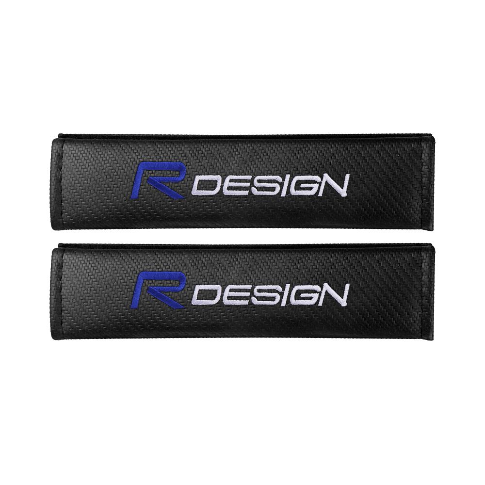 1/2Pcs Car Seat Belt Pad Cover Shoulder Protector Cushion Accessories For Volvo V40 V50 S40 S80 XC60 S90 XC90 S60 V60 RDESIGN