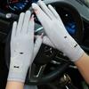 Women’s Cotton UV Protection Gloves, Short Breathable Summer Gloves, Anti-Slip Gloves for Cycling Driving Writing Gardening