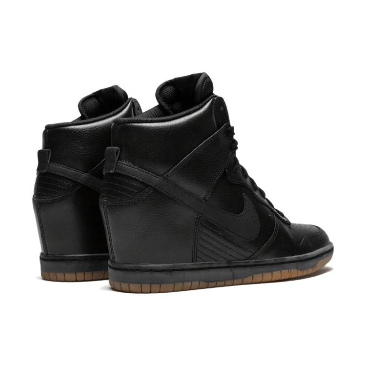 Nike Dunk Sky Hi Essential Synthetic Leather Coverage Thermal Coverage High top Skateboard Shoes Women's Black 644877-014