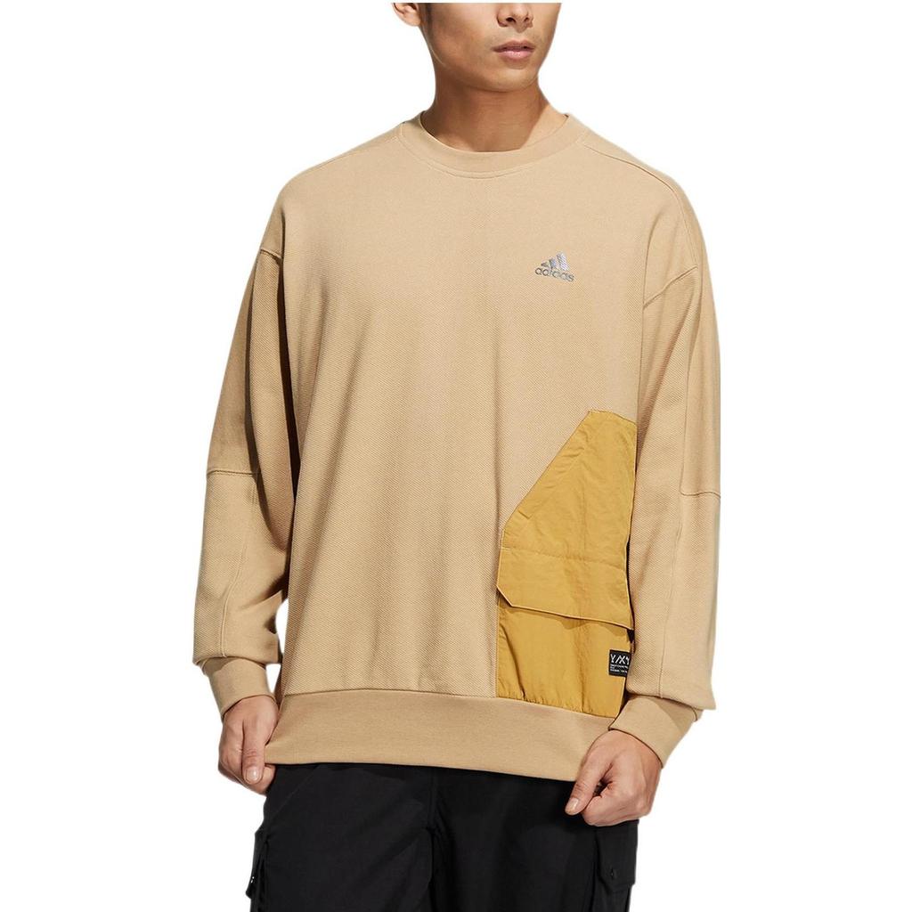 adidas Sweatshirts Men's Khaki Crew Neck Moderate Regular HP1382