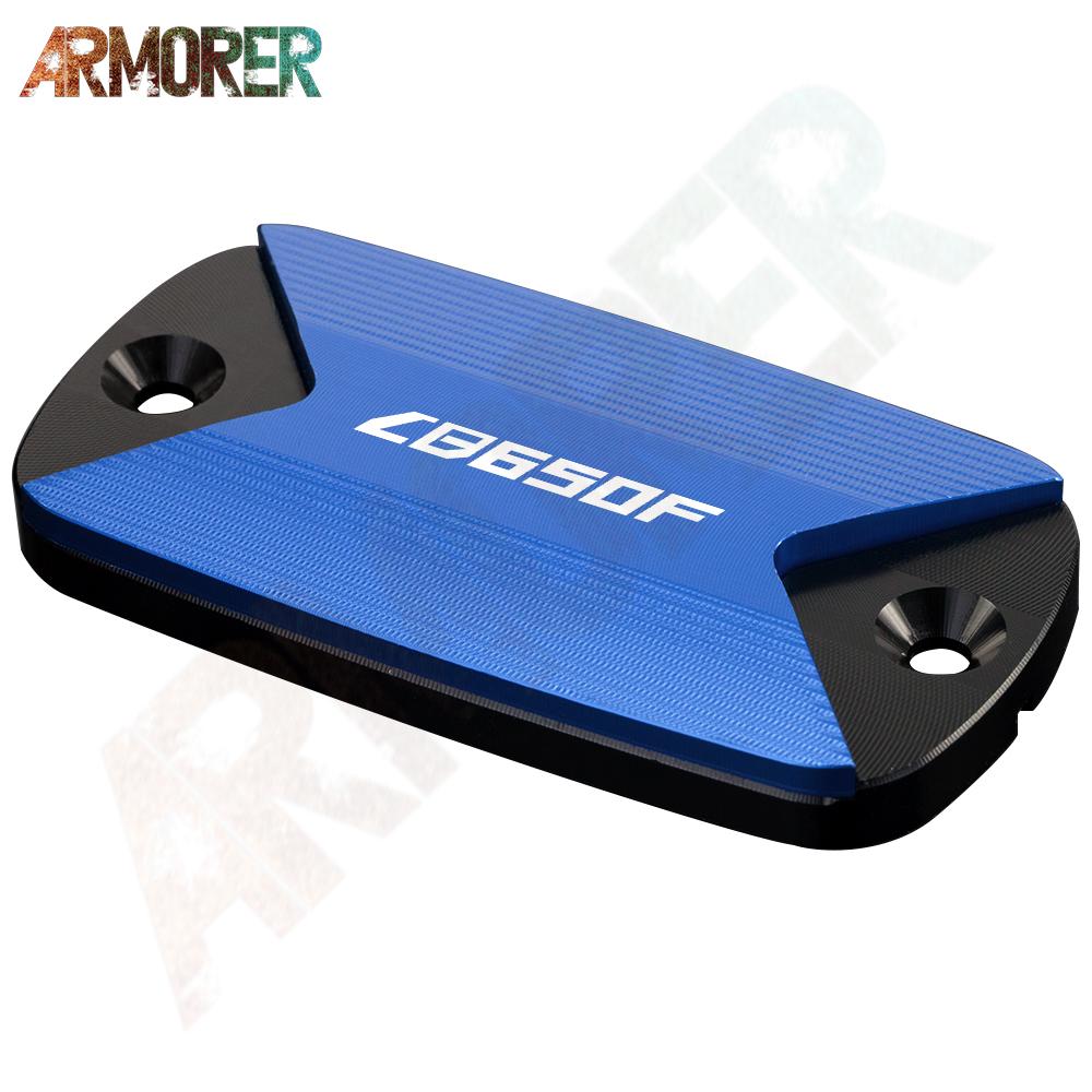 Motorcycle Aluminum CNC Aluminum Front Brake Fluid Tank Cap Fluid Reservoir Cover For HONDA CB650F CB 650F CB650 F 2016
