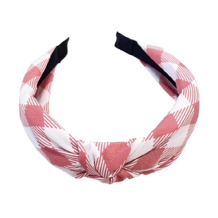 Lightweight Knot Headbands Pink Print Cloth Hair Band For Women Kids Easy To Carry Daily Use