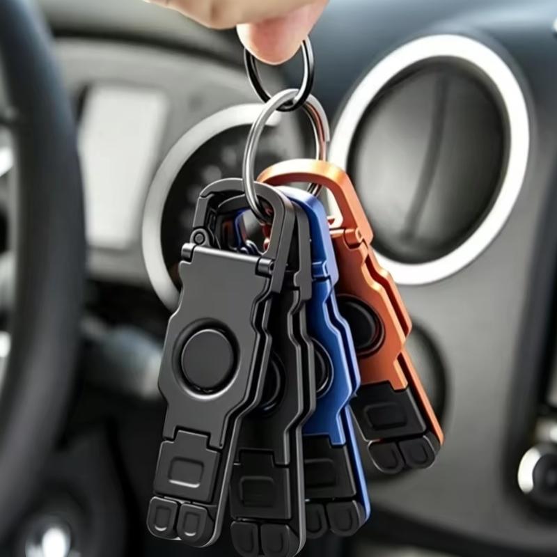 Plastic Foldable Mini Phone Stand Keychain Anti‑Slip Rotate Portable Outdoor Travel Desktop Holder