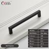 Oukali American Style Square Black Polish Chrome 128Mm 160Mm Furniture Gold Cabinet Handles Pull