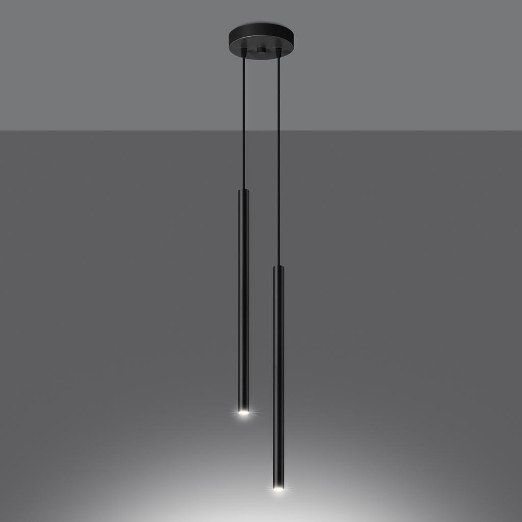 Lampa Wisząca Mossa 2 G9 Czarny Lumilo 13.139.04