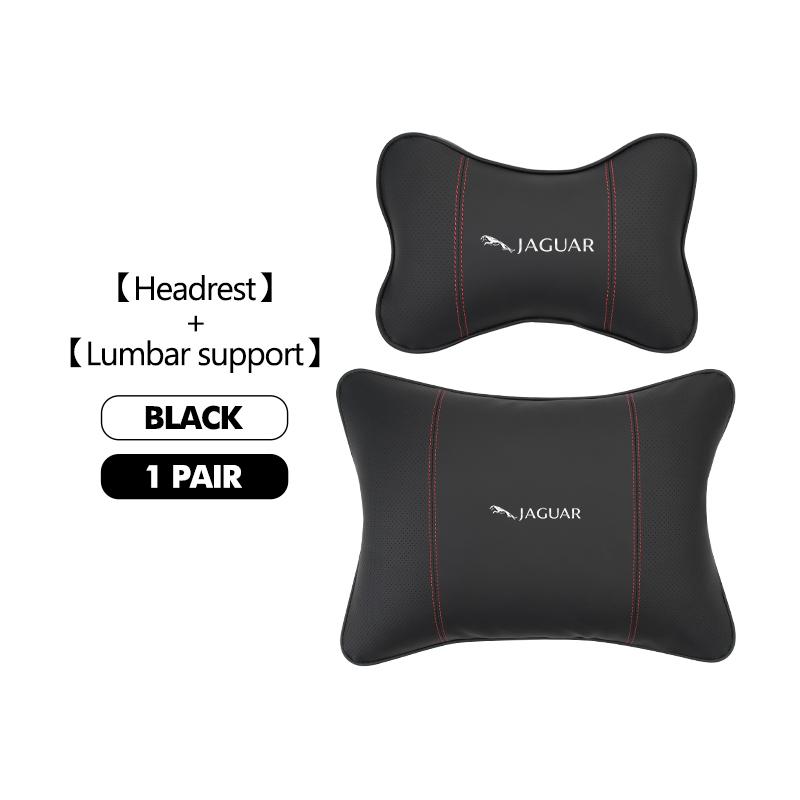 For Jaguar Car Seat Cushion Headrest Neck Pillow Lumbar Support XF XJ XFR XKR S-Type F-Type X-Type F-Pace I-Pace NN50