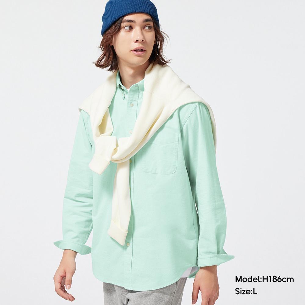 

оксфордская рубашка GU (длинный рукав)