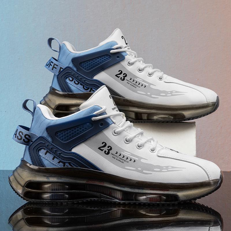 High-Top Men's Running Shoes - Youth and Casual Dad Sneakers for Spring