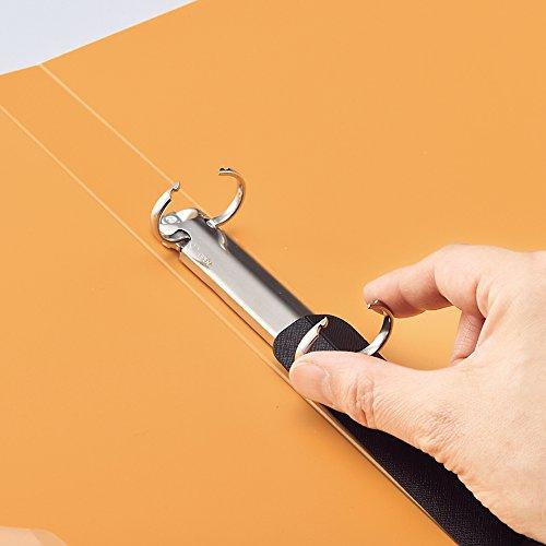 Lihit Lab F7681-24 Ring File, A4, 2 Holes, Black