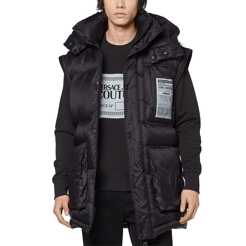 VERSACE JEANS COUTURE FW21 Puffer Jacket Men's Black 71GAU411-CQS08-899