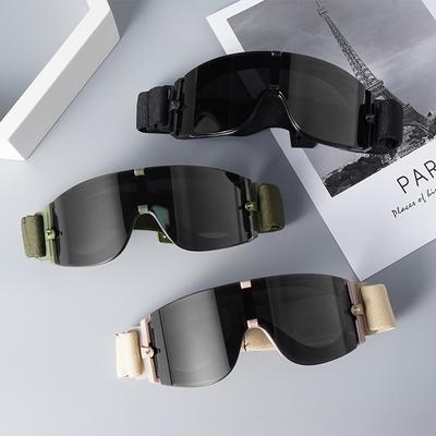 Tactical Goggles Military CS Shooting Glasses Outdoor Sports Training Three-piece Suit for Fans
