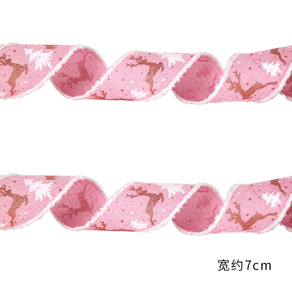 Christmas 10m Stylish Ribbon With Soft Fringes For Creating Unique Arrangements Holiday