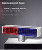 Solar-Powered Red & Blue Strobe Traffic Warning Light for Construction Zones and Intersections