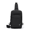 Lightweight Waterproof Nyl Crossbody Bag Men Multi-Zip Compartments Sling Chest Backpack For Daily Commute Work Travel Hiking