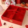 Square Wooden Candy Box: New Chinese Style Nut Tray for Living Room Coffee Table