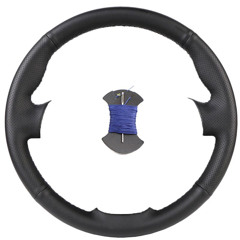 Customize Hand Sewn Anti-Slip Safety Car Steering Wheel Cover Exact Fit For Mazda 2 2008-2014 Microfiber Leather Auto Grip Cover