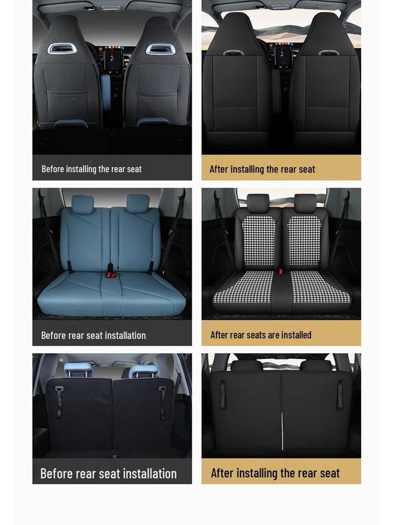 Chery eQ1 Elektroauto Leinen Sitzbezug, Vollumfassend, Ganzjährig