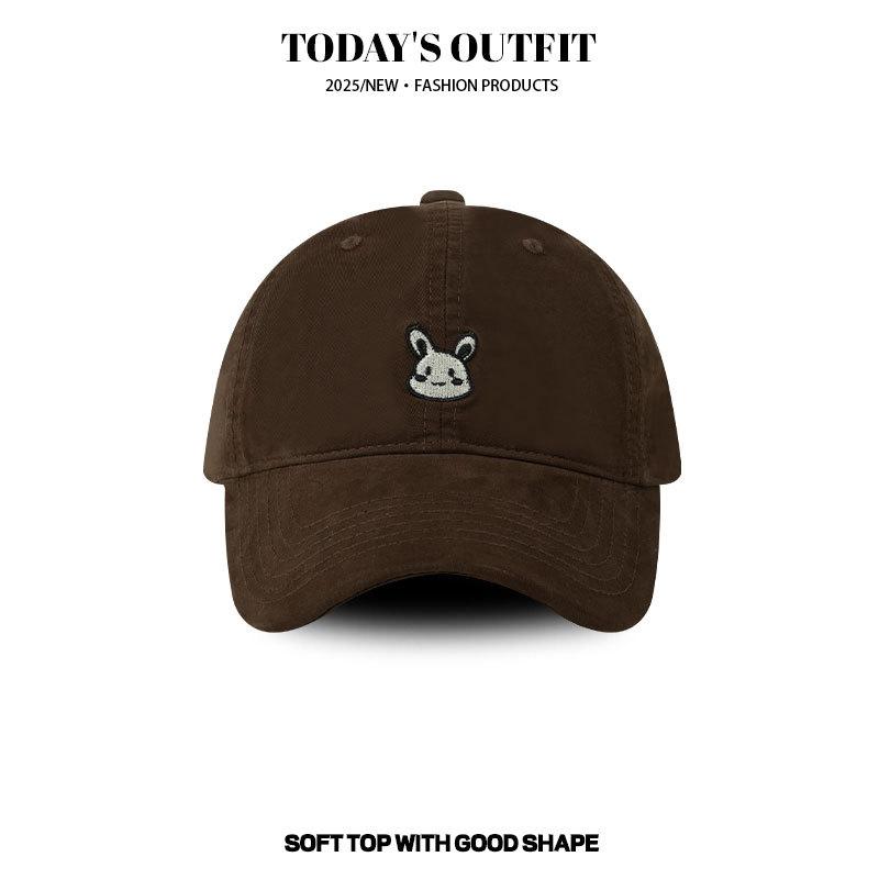 

Маленький Кролик Вышивка Мультяшная Вышивка Взрослая Бейсболка Бейсболка Милый Сладкий Стиль Мальчик и Девочка Солнцезащитная Шляпа