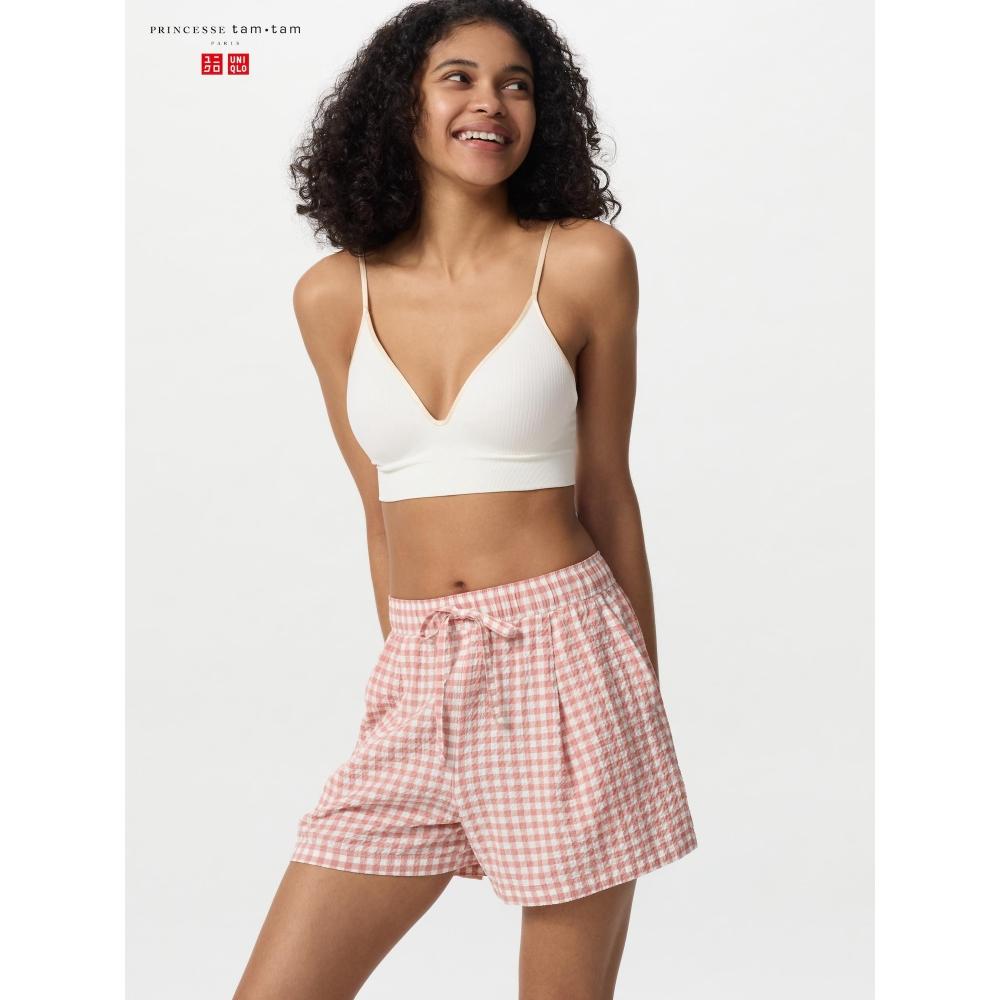 

Uniqlo Японские шорты из ткани сирсакер Easy 40 CREAM/XS